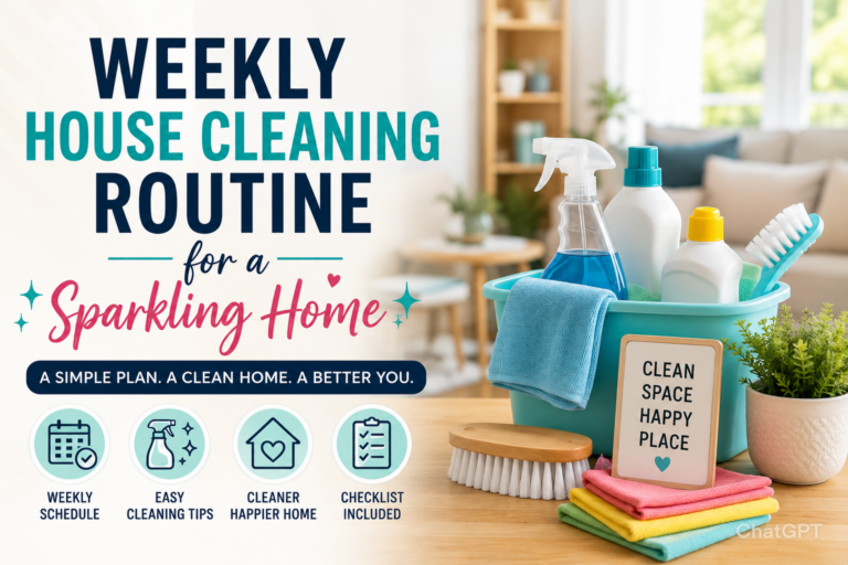Weekly House Cleaning Routine for a Sparkling Home