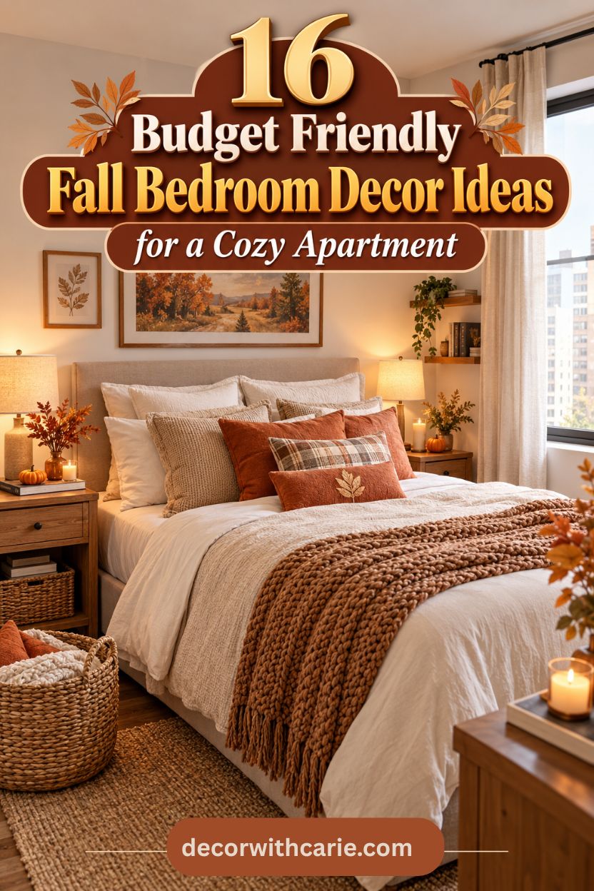 16 Budget Friendly Fall Bedroom Decor Ideas for a Cozy Apartment