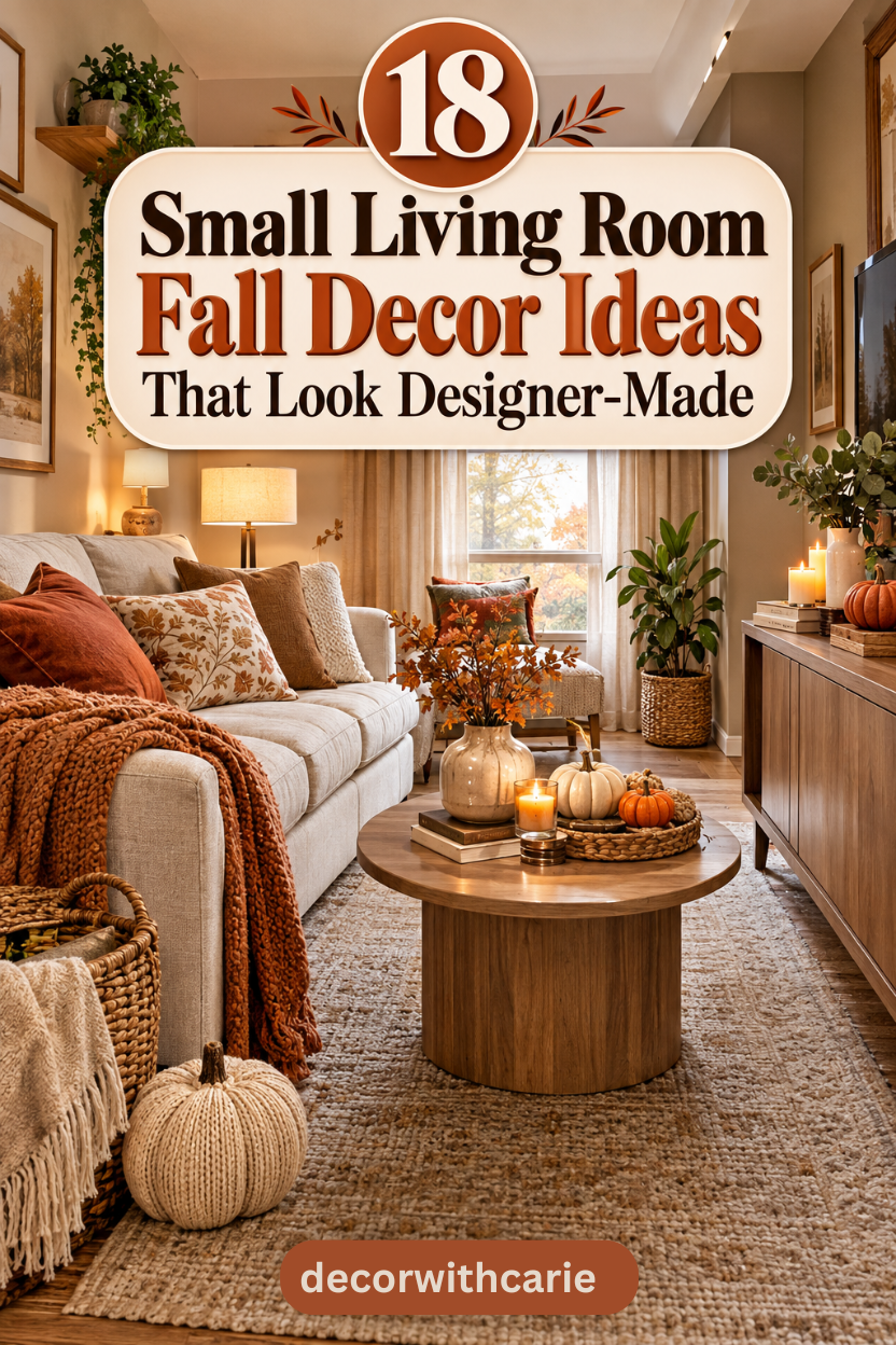 18 Small Living Room Fall Decor Ideas That Look Designer-Made